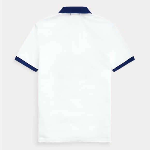 Polo by Ralph Lauren White and Blue Collar Shirt - Picture 7 of 7